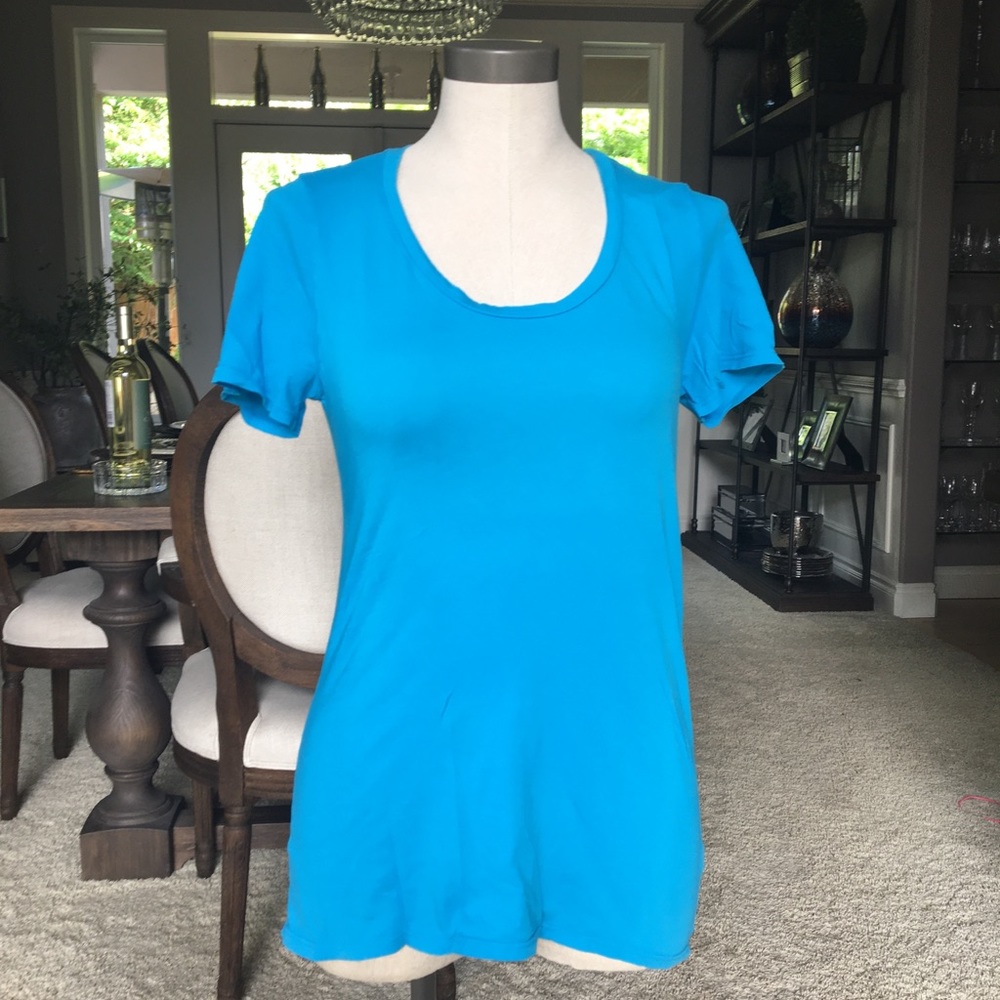 LA Made turquoise tee